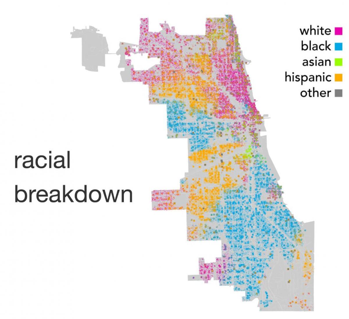 kort over Chicago etnicitet