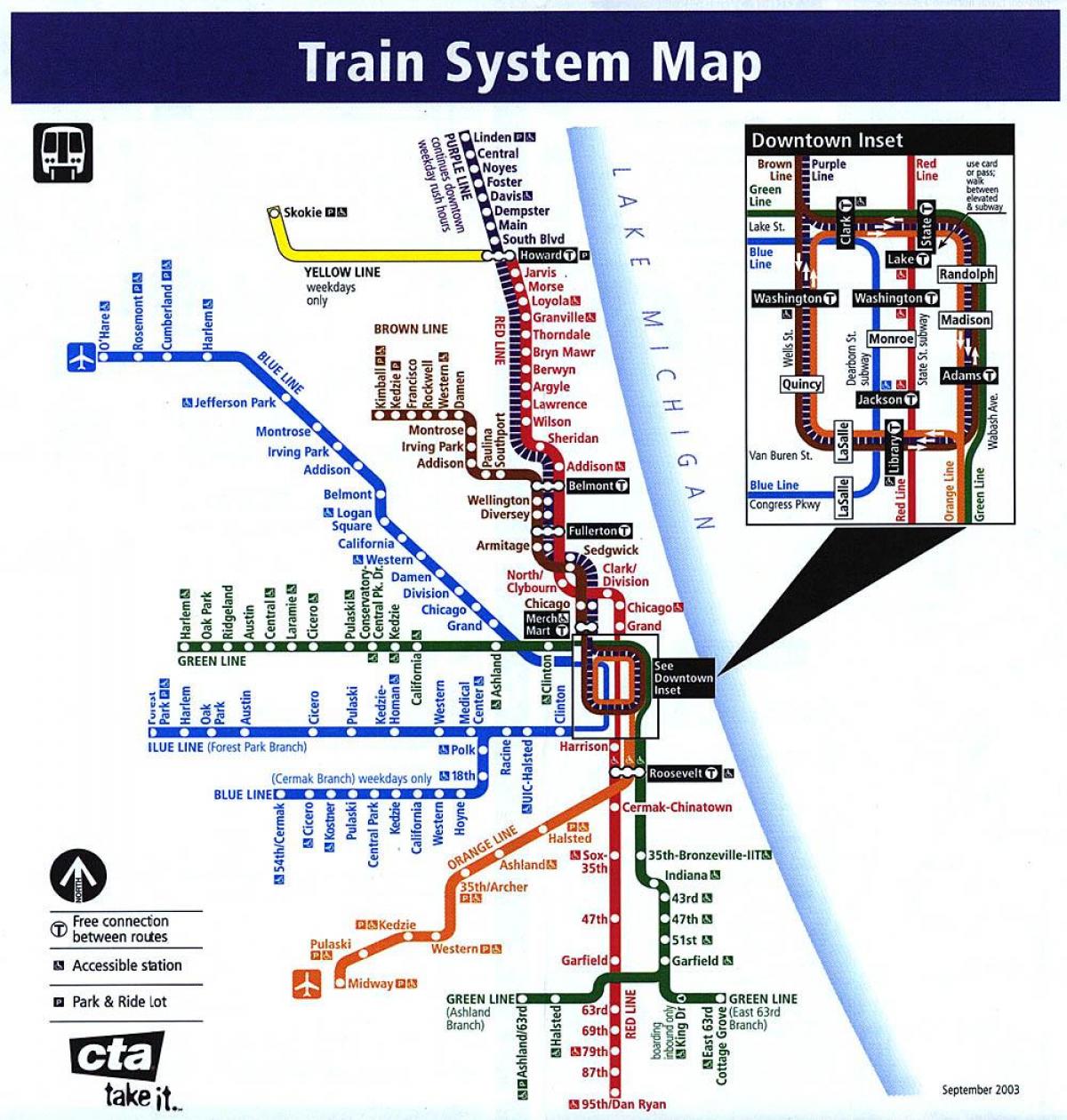 Chicago tog system map
