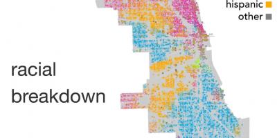 Kort over Chicago etnicitet