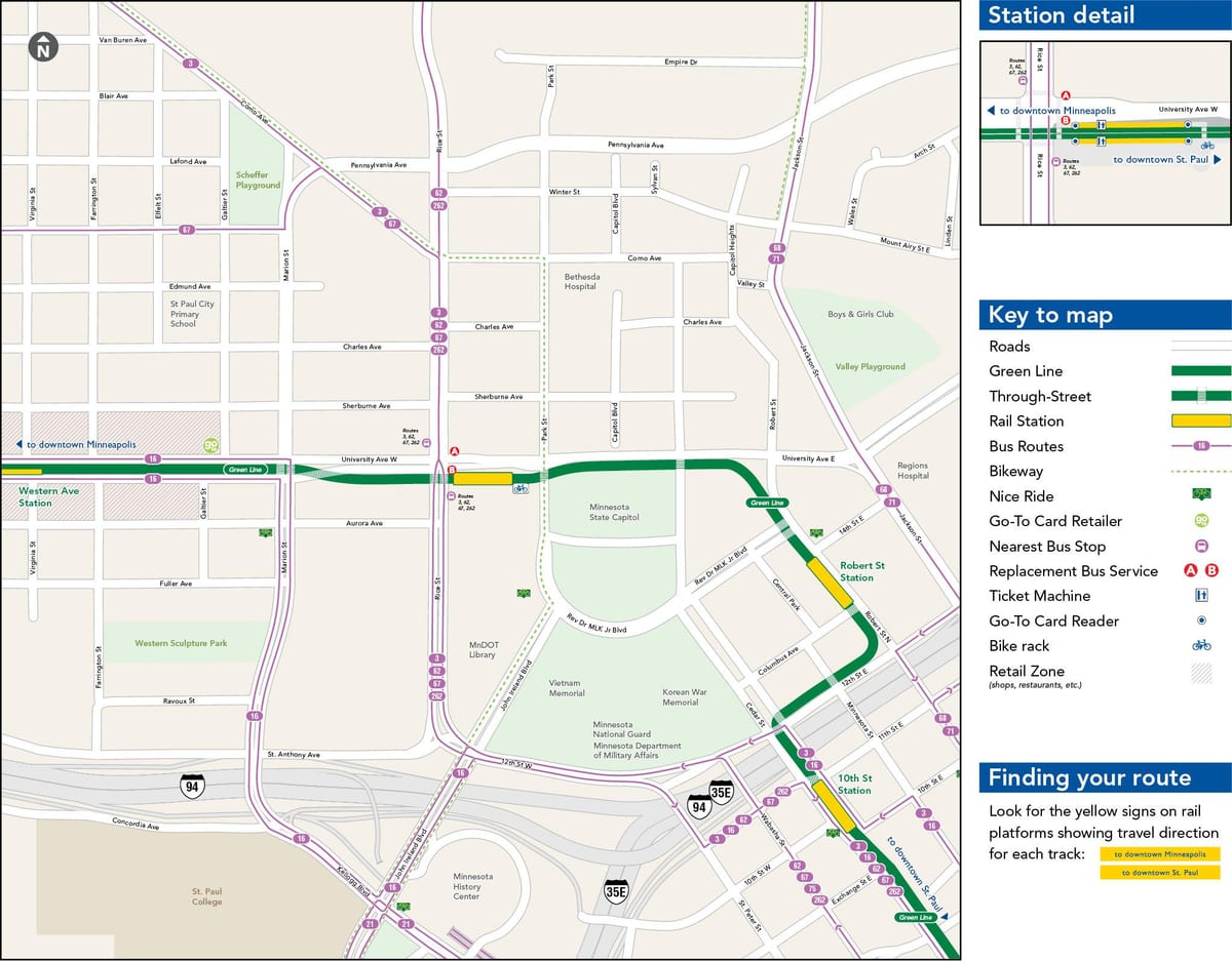 green line kort Chicago