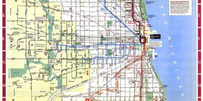 Kort over Chicago city limits